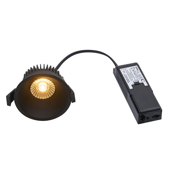 Nordlux Inbouwspot | Albric | Rond | 2700K | Zwart | Ø 83mm | IP44 | Dimbaar | 8W  LNO00195 - 2