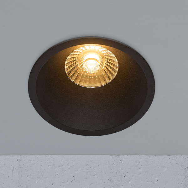 Nordlux Inbouwspot | Albric | Rond | 2700K | Zwart | Ø 83mm | IP44 | Dimbaar | 8W  LNO00195 - 4