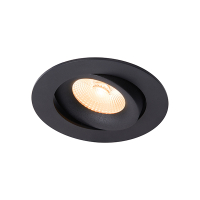 Nordlux Inbouwspot | Aliki | Rond | 2700K | Zwart | Ø 83mm | IP44 | Dimbaar | 8W  LNO00197
