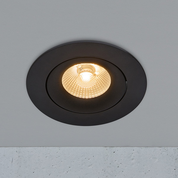 Nordlux Inbouwspot | Aliki | Rond | 2700K | Zwart | Ø 83mm | IP44 | Dimbaar | 8W  LNO00197 - 3