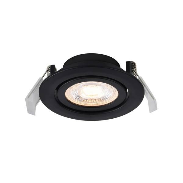 Nordlux LED Inbouwspot | Ø 8.5 cm | Monolo | 3000K | 450 lumen | IP20 | 4.8W | Zwart  LNO00479 - 1