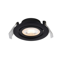 Nordlux LED Inbouwspot | Ø 8.5 cm | Monolo | 3000K | 450 lumen | IP20 | 4.8W | Zwart  LNO00479
