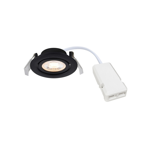 Nordlux LED Inbouwspot | Ø 8.5 cm | Monolo | 3000K | 450 lumen | IP20 | 4.8W | Zwart  LNO00479 - 2