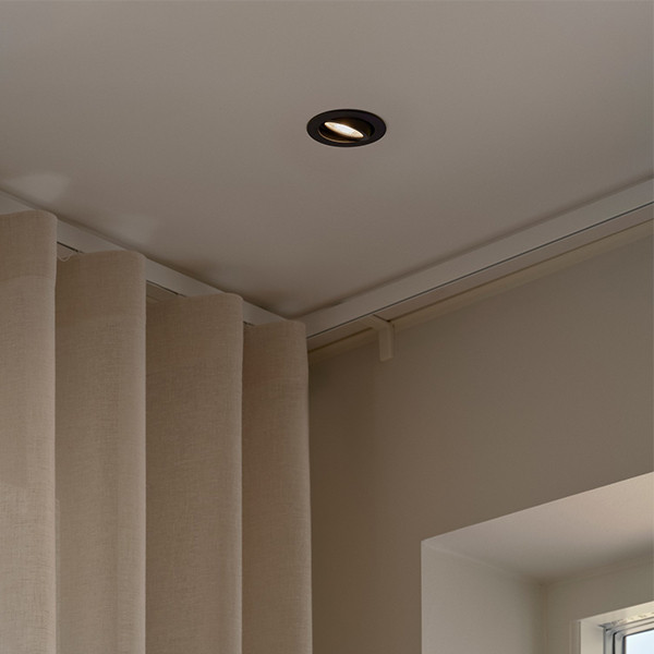 Nordlux LED Inbouwspot | Ø 8.5 cm | Monolo | 3000K | 450 lumen | IP20 | 4.8W | Zwart  LNO00479 - 5