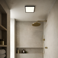 Nordlux LED plafondlamp | Oja | Vierkant | 3000-4000K | 1600 lumen | IP54 | 14,5W | Zwart LNO00104