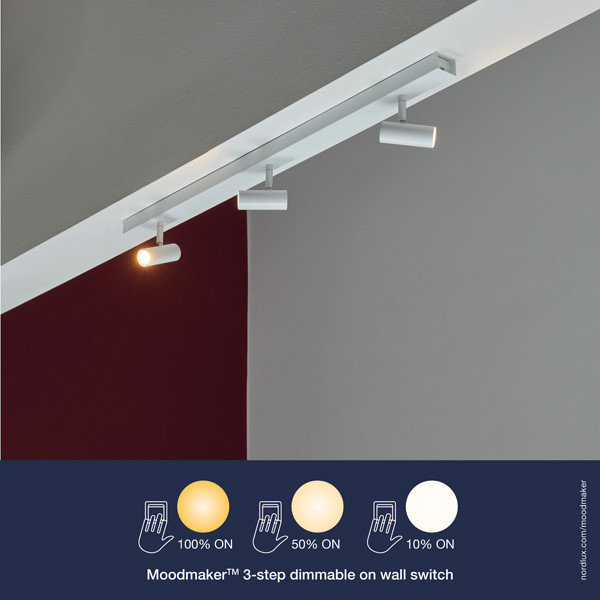 Nordlux Plafondlamp | Omari 3-Spot | 2700K | 320 lumen | Wit | 9.6W  LNO00364 - 2