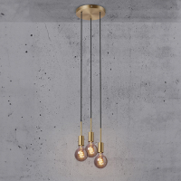 Nordlux Plafondlamp E27 | Paco 3-Spot | Messing LNO00373