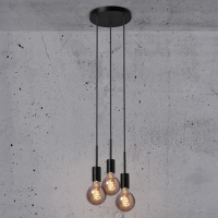 Nordlux Plafondlamp E27 | Paco 3-Spot | Zwart LNO00372