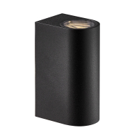 Nordlux Wandlamp | Up & Down | Asbol Round | 3000K | 350 lumen | IP44 | Zwart | 13.3W  LNO00502