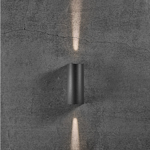 Nordlux Wandlamp | Up & Down | Asbol Round | 3000K | 350 lumen | IP44 | Zwart | 13.3W  LNO00502 - 7