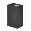 Nordlux Wandlamp | Up & Down | Asbol Square | 3000K | 350 lumen | IP44 | Zwart | 13.3W  LNO00501 - 1