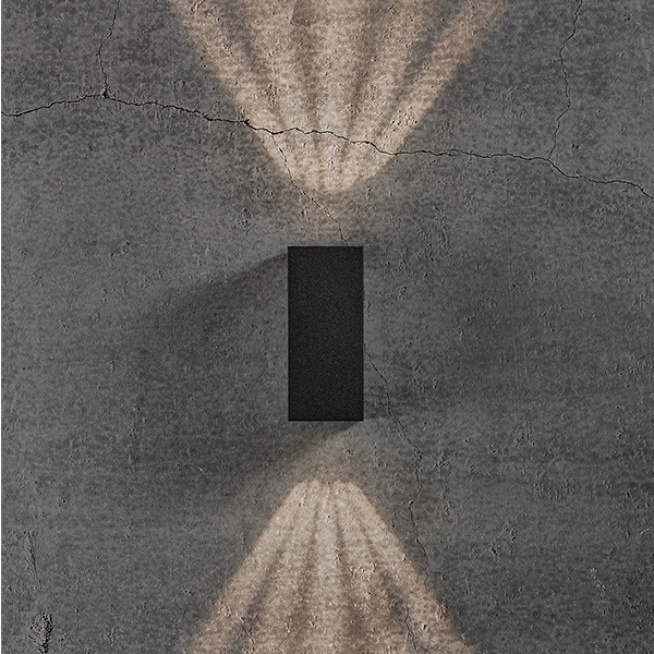 Nordlux Wandlamp | Up & Down | Asbol Square | 3000K | 350 lumen | IP44 | Zwart | 13.3W  LNO00501 - 7