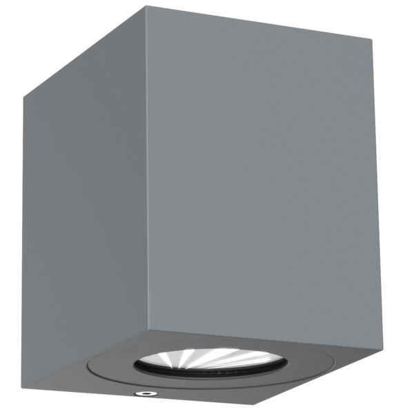 Nordlux Wandlamp | Up & Down | Canto Kubi 2 | 3000K | 500 lumen | IP44 | Grijs | 10.6W  LNO00506 - 1