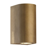 Nordlux Wandlamp GU10 | Up & Down | Canto Maxi 2 | 3000K | IP44 | Messing  LNO00161