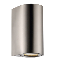 Nordlux Wandlamp GU10 | Up & Down | Canto Maxi 2 | IP44 | Roestvrij staal  LNO00509