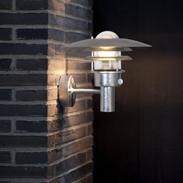 Nordlux Wandlamp met beweging & schemersensor E27 | Lønstrup 32 | IP44 | Gegalvaniseerd LNO00174 - 2