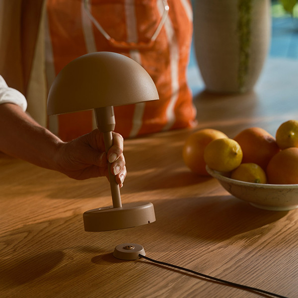 Nordlux draadloze tafellamp | Ellen To-Go | 3000K | IP44 | 2.8W | Bruin LNO00593 - 8