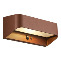 Nordlux solar wandlamp met sensor | Marcellio | 3000K | IP54 | 5W | Bruin LNO00597