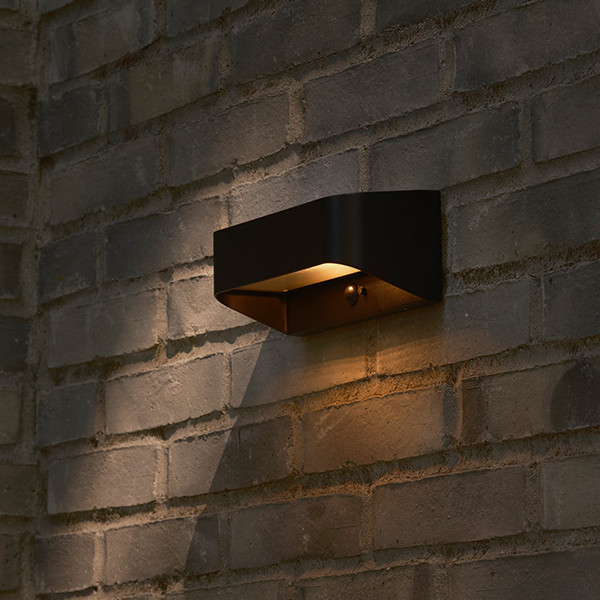 Nordlux solar wandlamp met sensor | Marcellio | 3000K | IP54 | 5W | Zwart LNO00596 - 9