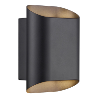 Nordlux wandlamp buiten GU10 | Up & Down | Nico Round 22 Maxi | IP54 | Zwart LNO00598