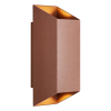 Nordlux wandlamp buiten GU10 | Up & Down | Nico Square 22 | IP54 | Roestkleur