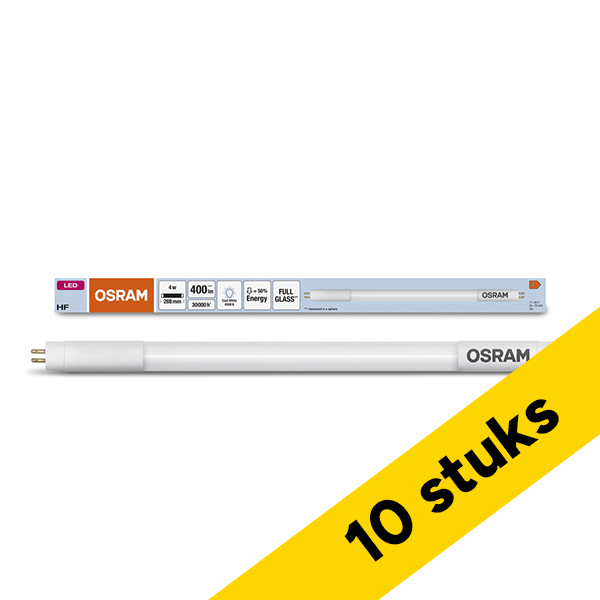 Aanbieding: 10x Osram LED TL buis | 30 cm | G5 | Mat | 4000K | 400 lumen | 4W LOS01556 - 1
