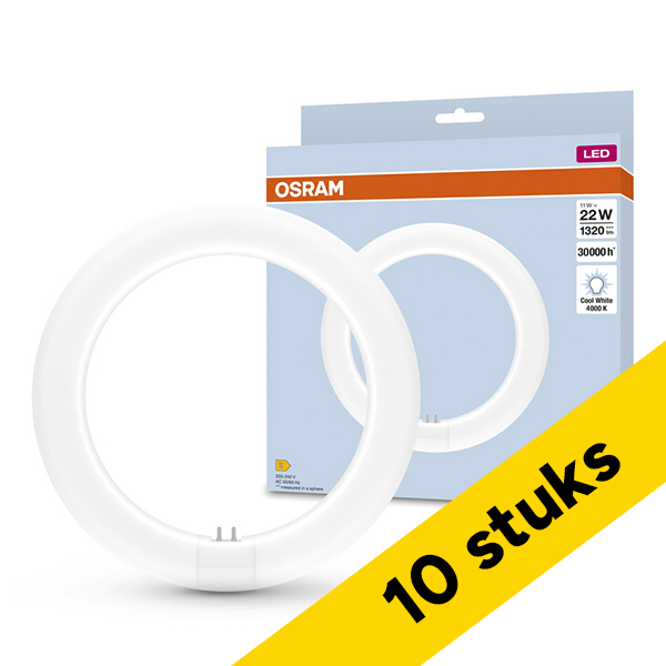 Osram Aanbieding: 10x Osram LED TL buis G10q | T9 | Mat | 4000K | 1320 lumen | 11W (22W)  LOS01634 - 1