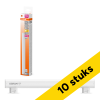 Aanbieding: 10x Osram LED buislamp | S14s | 30 cm | Mat | 2700K | Dimbaar | 3W (27W) LOS01700 - 1