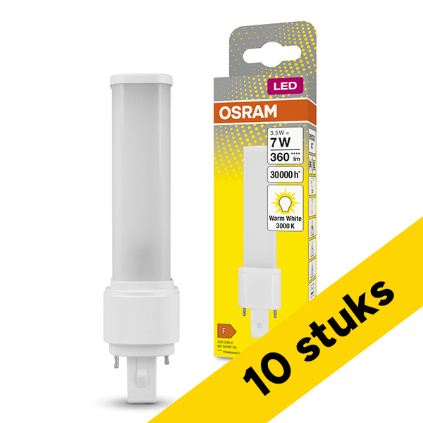 Osram Aanbieding: 10x Osram LED lamp G23 | PL-S | Mat | 3000K | 3.5W (7W)  LOS01602 - 1