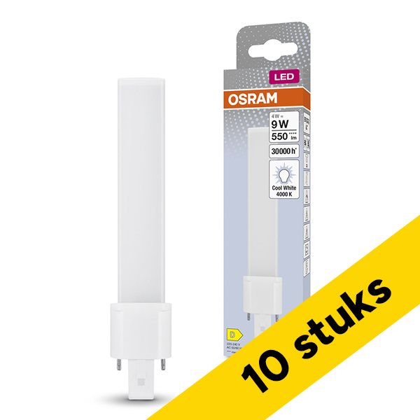 Aanbieding: 10x Osram LED lamp G23 | PL-S | Mat | 4000K | 4W (9W) LOS01608 - 1