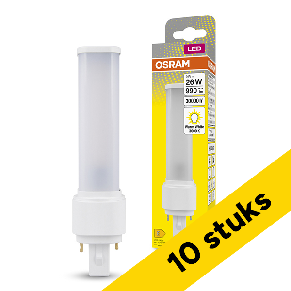 Aanbieding: 10x Osram LED lamp G24d-3 | PL-C | Mat | 3000K | 990 lumen | 9W (26W) LOS01574 - 1