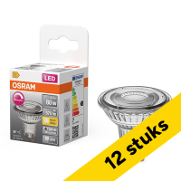 Aanbieding: 12x Osram GU10 LED spot | 2700K | Dimbaar | 6.1W (80W) LOS02796