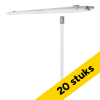 Aanbieding: 20x Osram LED TL armatuur 124.5 cm | incl. TL buis | 4000K | 1600 lumen | IP65 | 18W LOS02034 - 1