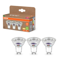 Aanbieding: 3x Osram GU10 LED spot | Ultra Efficient | 2700K | 2W (50W) LOS02464