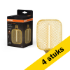 Aanbieding: 4x Osram LED lamp E27 | Bol | Goud | Filament | 1800K | Dimbaar | 3.5W (16W) LOS00795 - 1