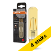 Aanbieding: 4x Osram LED lamp E27 | Buislamp T32 | Vintage 1906 | Filament | Goud | 2000K | 2.5W (20W)