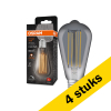 Aanbieding: 4x Osram LED lamp E27 | Edison ST64 | Vintage 1906 | Smoke | 1800K | Dimbaar | 11W (42W) LOS00476 - 1
