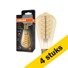 Aanbieding: 4x Osram LED lamp E27 | Edison ST64 | Vintage 1906 Spiral | Goud | 2200K | Dimbaar | 4.8W (35W) LOS00490 - 1