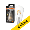 Aanbieding: 4x Osram LED lamp E27 | Edison ST64 | Vintage 1906 Spiral | Helder | 2700K | Dimbaar | 4.8W (40W) LOS00456 - 1