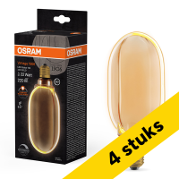 Osram Aanbieding: 4x Osram LED lamp E27 | Globe G100 | Vintage 1906 | Filament | Goud | 1800K | Dimbaar | 4W (22W)  LOS01752