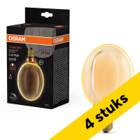 Osram Aanbieding: 4x Osram LED lamp E27 | Globe G130 | Vintage 1906 | Filament | Goud | 1800K | Dimbaar | 4W (22W)  LOS01754