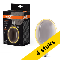 Osram Aanbieding: 4x Osram LED lamp E27 | Globe G130 | Vintage 1906 | Filament | Smoke | 1800K | Dimbaar | 4W (12W)  LOS01762