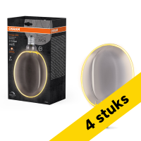 Osram Aanbieding: 4x Osram LED lamp E27 | Globe G180 | Vintage 1906 | Filament | Smoke | 1800K | Dimbaar | 4W (12W)  LOS01764