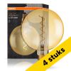 Aanbieding: 4x Osram LED lamp E27 | Globe G200 | Vintage 1906 | Filament | Goud | 2000K | 4W (28W) LOS01510 - 1