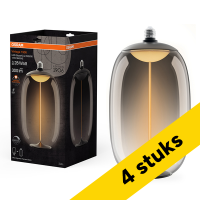 Osram Aanbieding: 4x Osram LED lamp E27 | Globe G200 | Vintage 1906 | Filament | Smoke | 1800K | Dimbaar | 12W (28W)  LOS01750