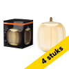 Aanbieding: 4x Osram LED lamp E27 | Globe G250 | Vintage 1906 | Filament | Amber | 1800K | Dimbaar | 12W (45W) LOS01742 - 1