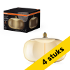 Aanbieding: 4x Osram LED lamp E27 | Globe G300 | Vintage 1906 | Filament | Amber | 1800K | Dimbaar | 12W (42W) LOS01740 - 1
