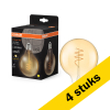 Aanbieding: 4x Osram LED lamp E27 | Globe G95 | Goud | Filament | 2700K | 3.4W (40W) LOS00845 - 1