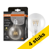 Aanbieding: 4x Osram LED lamp E27 | Globe G95 | Vintage 1906 Spiral | Helder | 2700K | Dimbaar | 4.8W (40W) LOS00460 - 1