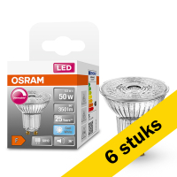 Osram Aanbieding: 6x Osram GU10 LED spot | 4000K | Dimbaar | 4.5W (50W)  LOS00265